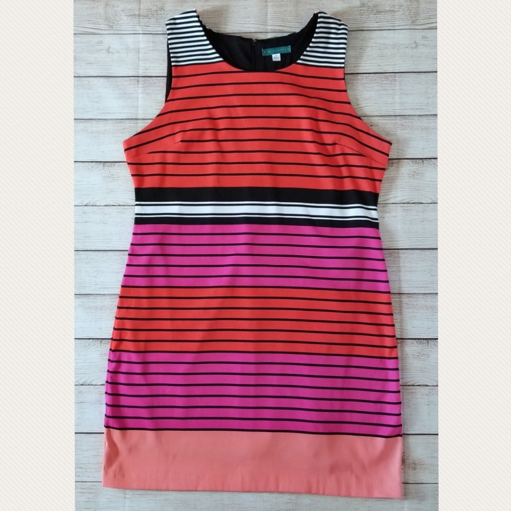 Sz XL Pim + Larkin Striped Sheath Dress